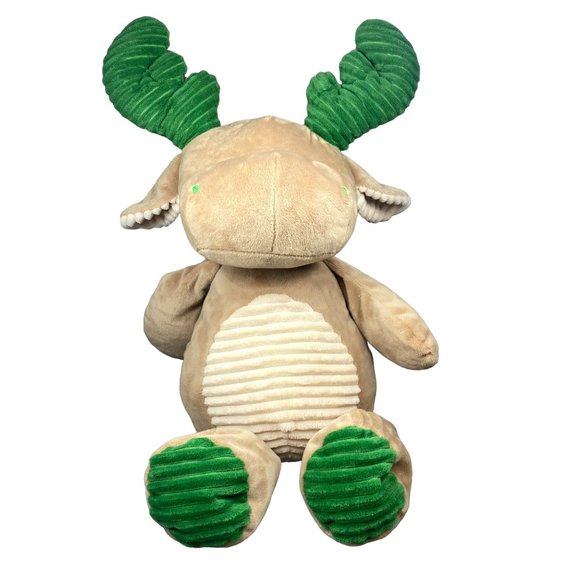 Kelly Toy Plush Stuffed Animal Moose Reindeer 22 " Rattle Head Safety Eyes Q036 - Picture 2 of 16
